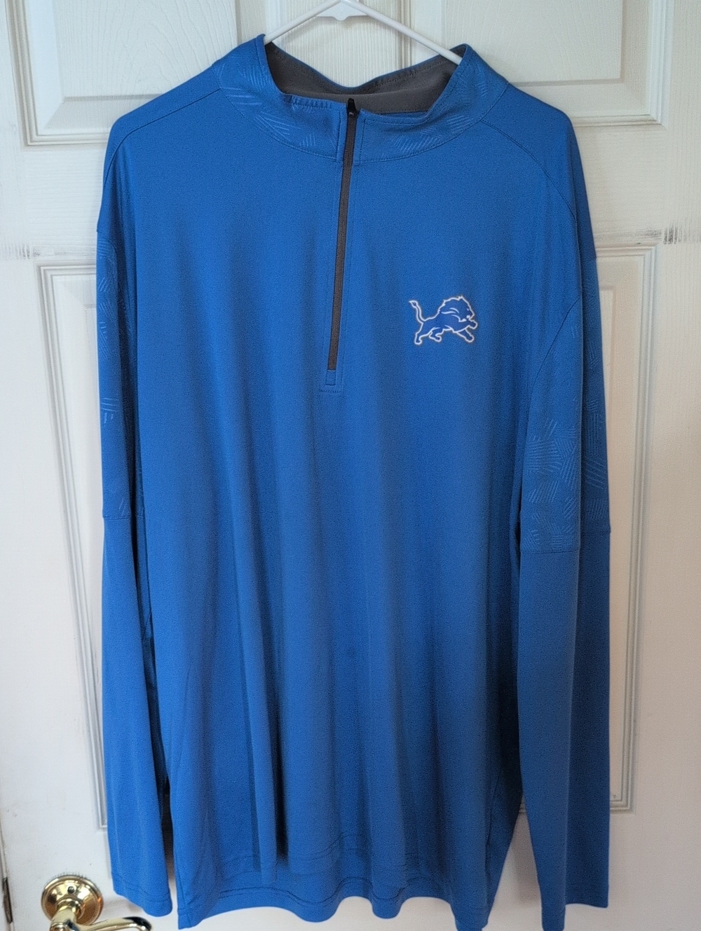 Detroit Lions NFL Apparel Blue and Gray Men's Pullover